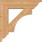 Ekena Millwork Westlake Traditional Smooth Bracket w/ Offset Brace, Western Red Cedar, 7 1/2"W x 28"D x 28"H BKT0806X28X28WTL01SWR - alternate 4